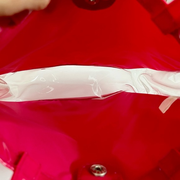 Clinique Small Pink Clear Tote Bag & Small Floral Zipper Pouch Bundle - Picture 12 of 16